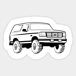 1992-1996 Bronco Black Print Sticker